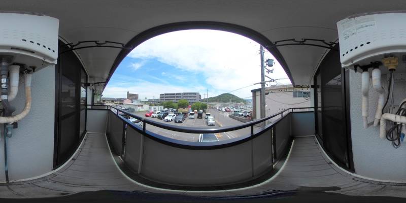 パノラマ画像バルコニー