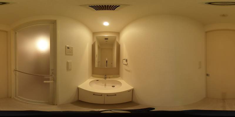 パノラマ画像洗面所