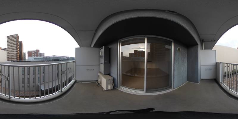 パノラマ画像バルコニー