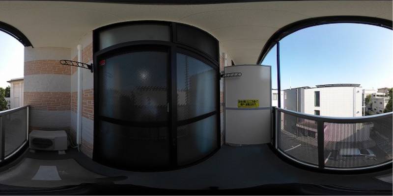 パノラマ画像バルコニー