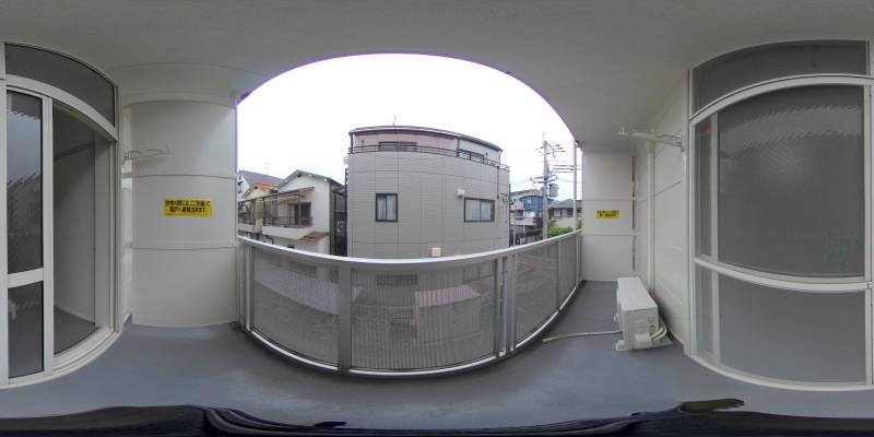 パノラマ画像バルコニー