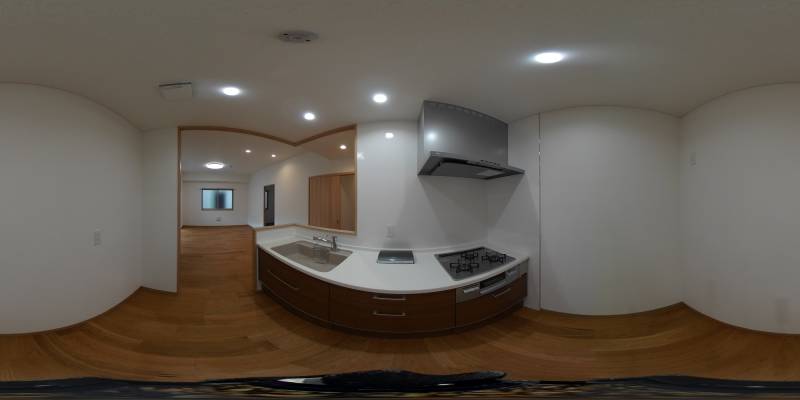 パノラマ画像キッチン