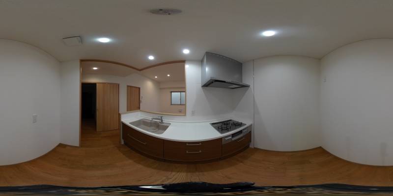 パノラマ画像キッチン