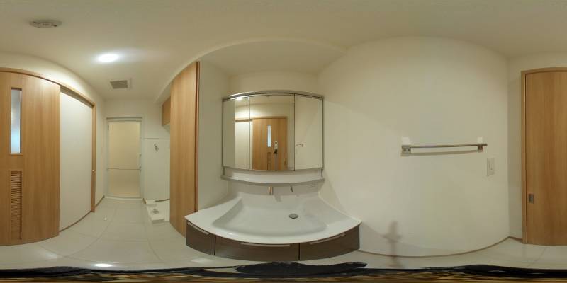 パノラマ画像洗面所