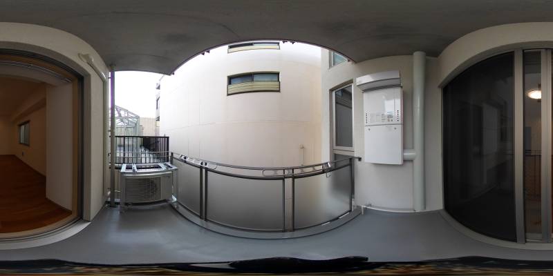 パノラマ画像バルコニー