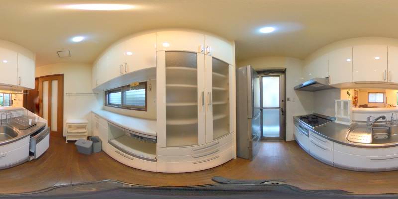 パノラマ画像キッチン