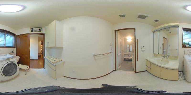 パノラマ画像洗面所