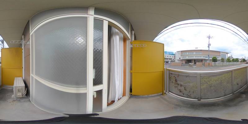 パノラマ画像バルコニー