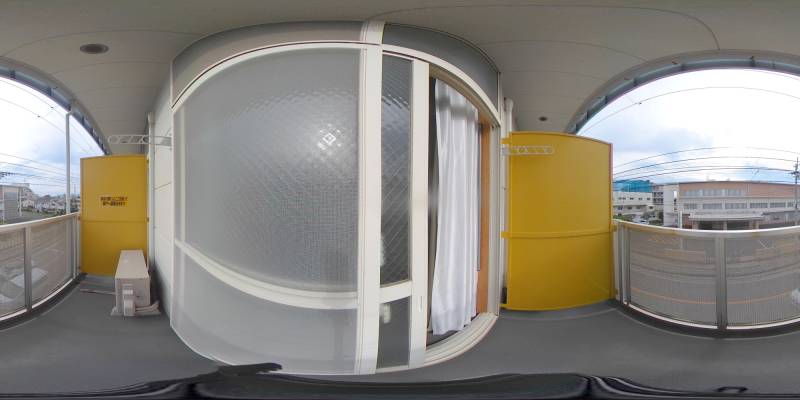 パノラマ画像バルコニー