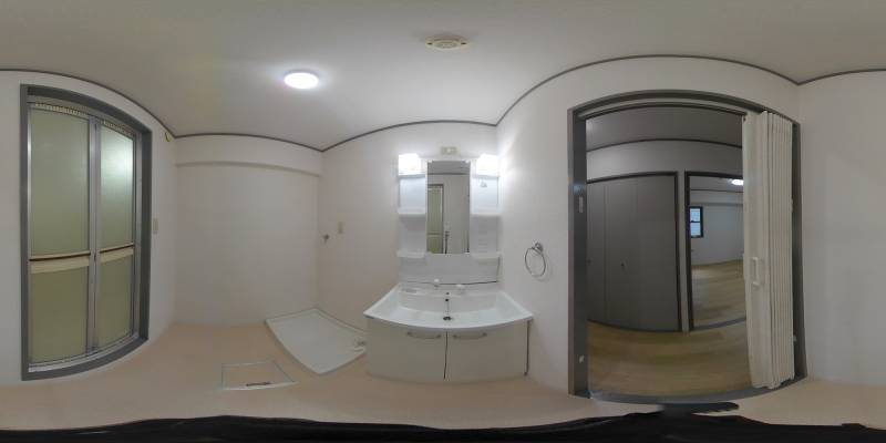 パノラマ画像洗面所