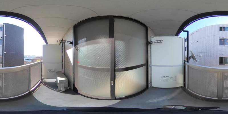 パノラマ画像バルコニー