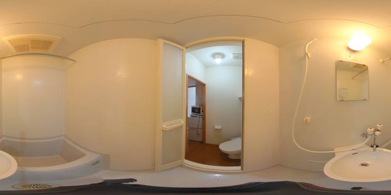 パノラマ画像バスルーム