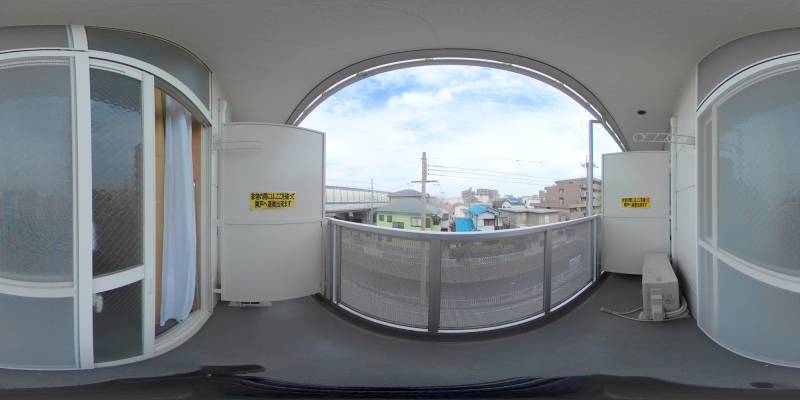 パノラマ画像バルコニー