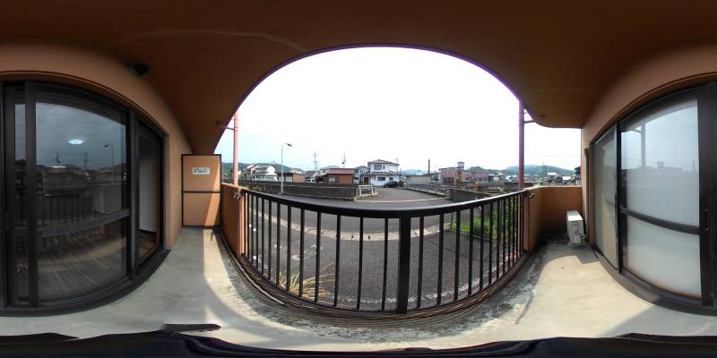パノラマ画像バルコニー