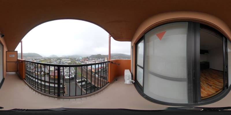 パノラマ画像バルコニー