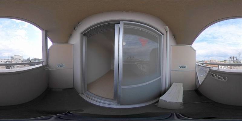 パノラマ画像バルコニー