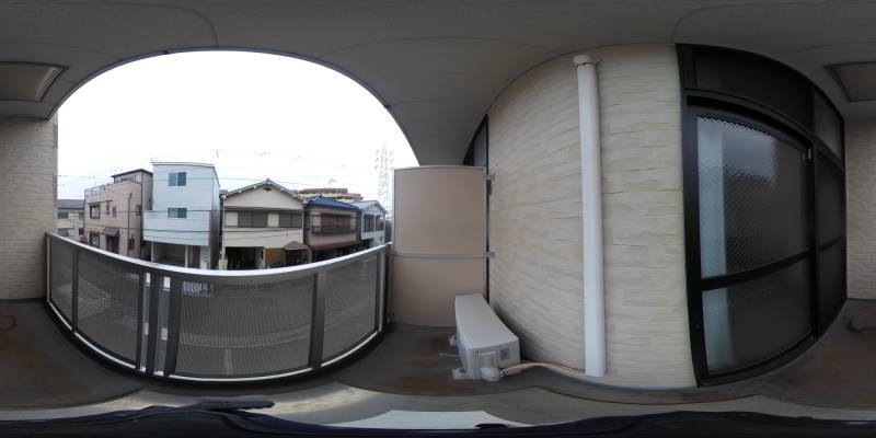 パノラマ画像バルコニー