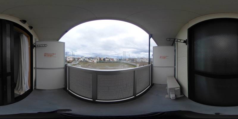 パノラマ画像バルコニー