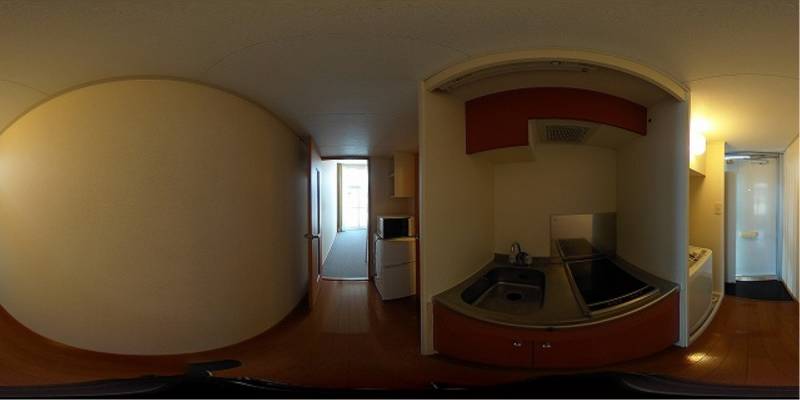 パノラマ画像キッチン