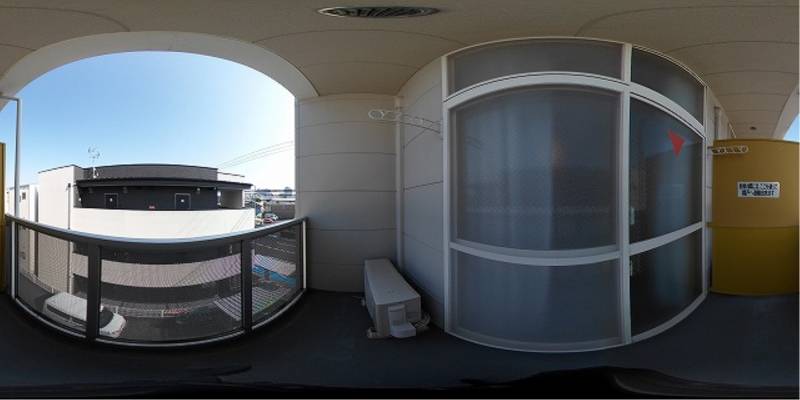 パノラマ画像バルコニー