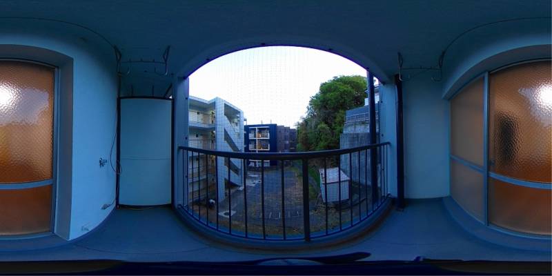 パノラマ画像バルコニー