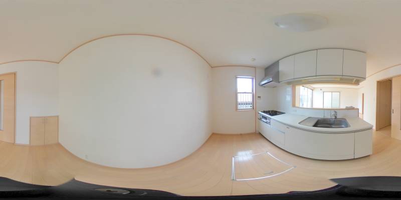 パノラマ画像キッチン