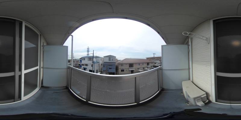 パノラマ画像バルコニー