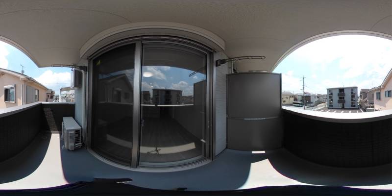 パノラマ画像バルコニー