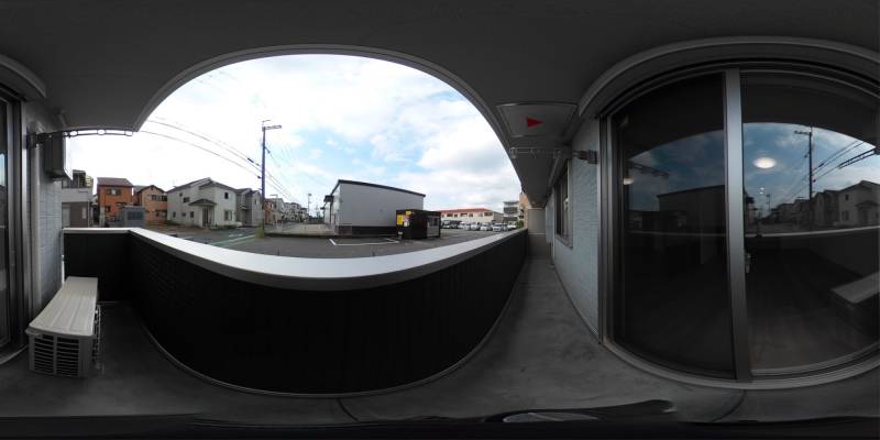 パノラマ画像バルコニー