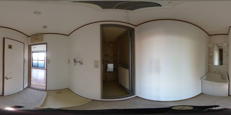 パノラマ画像洗面所