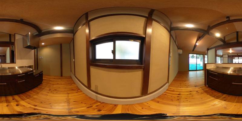 パノラマ画像キッチン