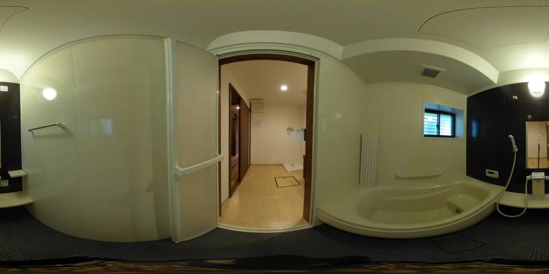 パノラマ画像バスルーム