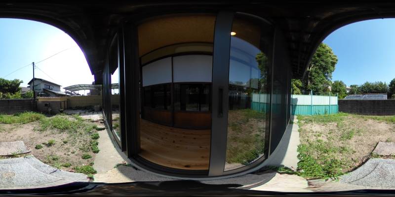 パノラマ画像庭