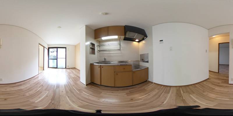 パノラマ画像キッチン