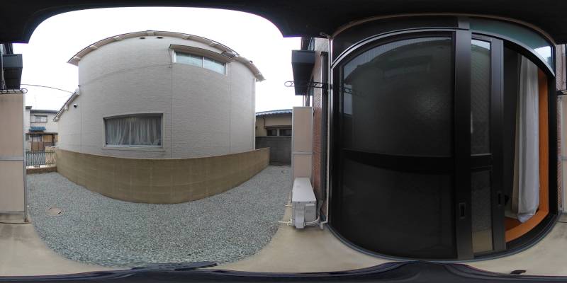 パノラマ画像バルコニー