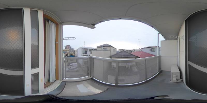 パノラマ画像バルコニー