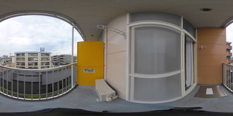 パノラマ画像バルコニー