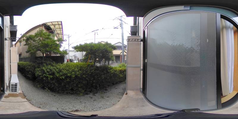 パノラマ画像バルコニー