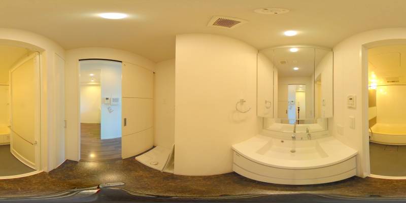 パノラマ画像洗面所