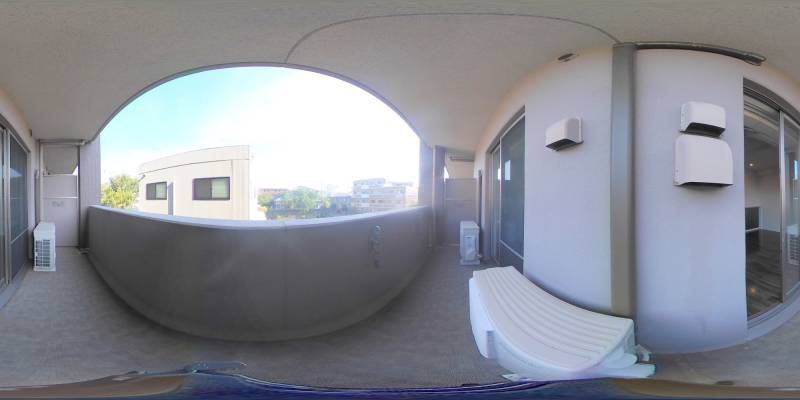 パノラマ画像バルコニー