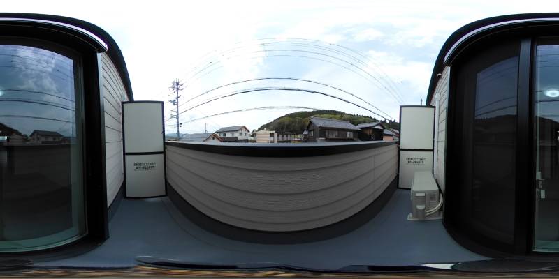 パノラマ画像バルコニー