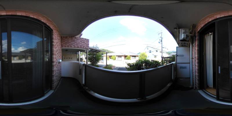 パノラマ画像バルコニー