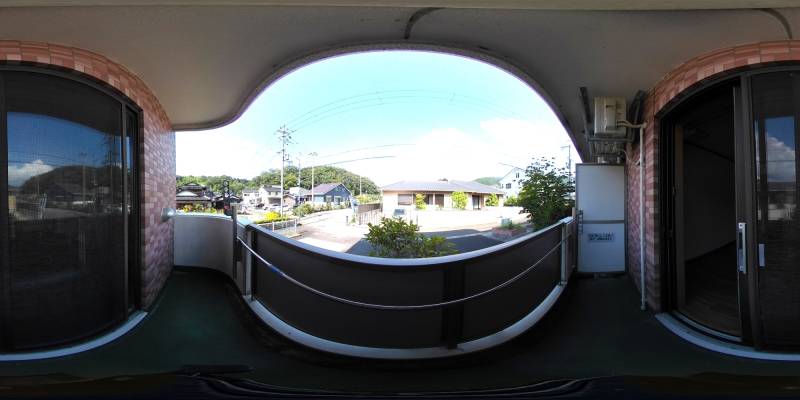 パノラマ画像バルコニー