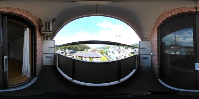 パノラマ画像バルコニー