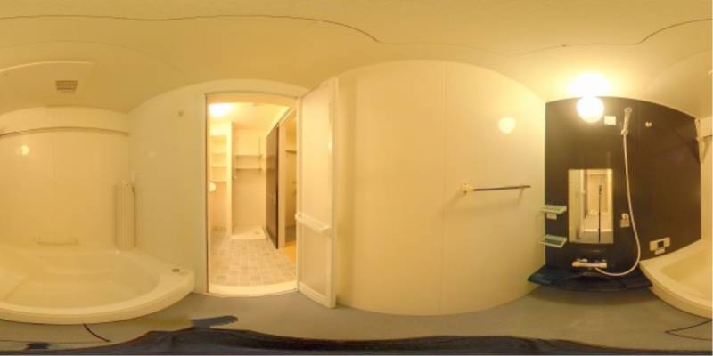 パノラマ画像バスルーム