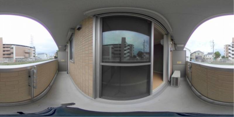 パノラマ画像バルコニー