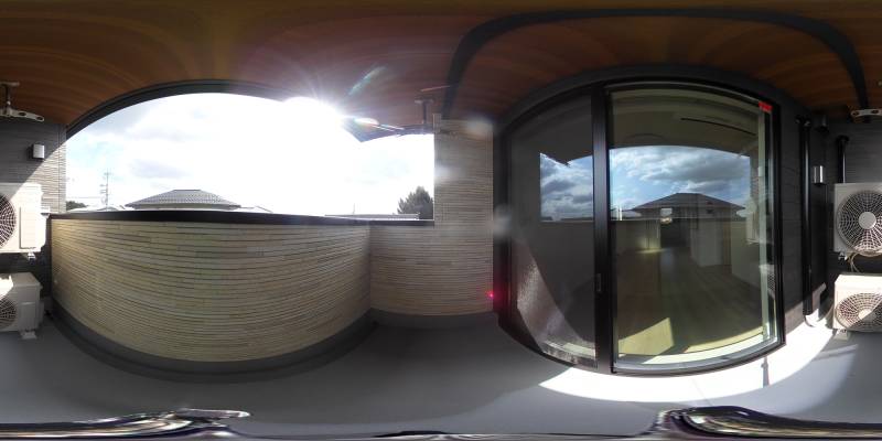 パノラマ画像バルコニー