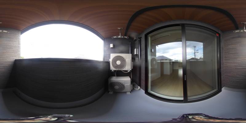 パノラマ画像バルコニー