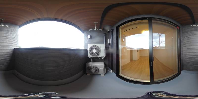 パノラマ画像バルコニー