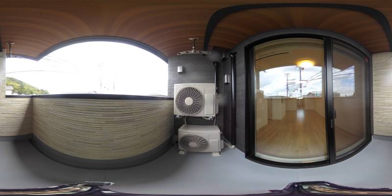 パノラマ画像バルコニー